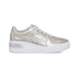 Sneakers argento in pelle con zeppa Puma Skye Wedge Metallic, Brand, SKU s312000153, Immagine 0